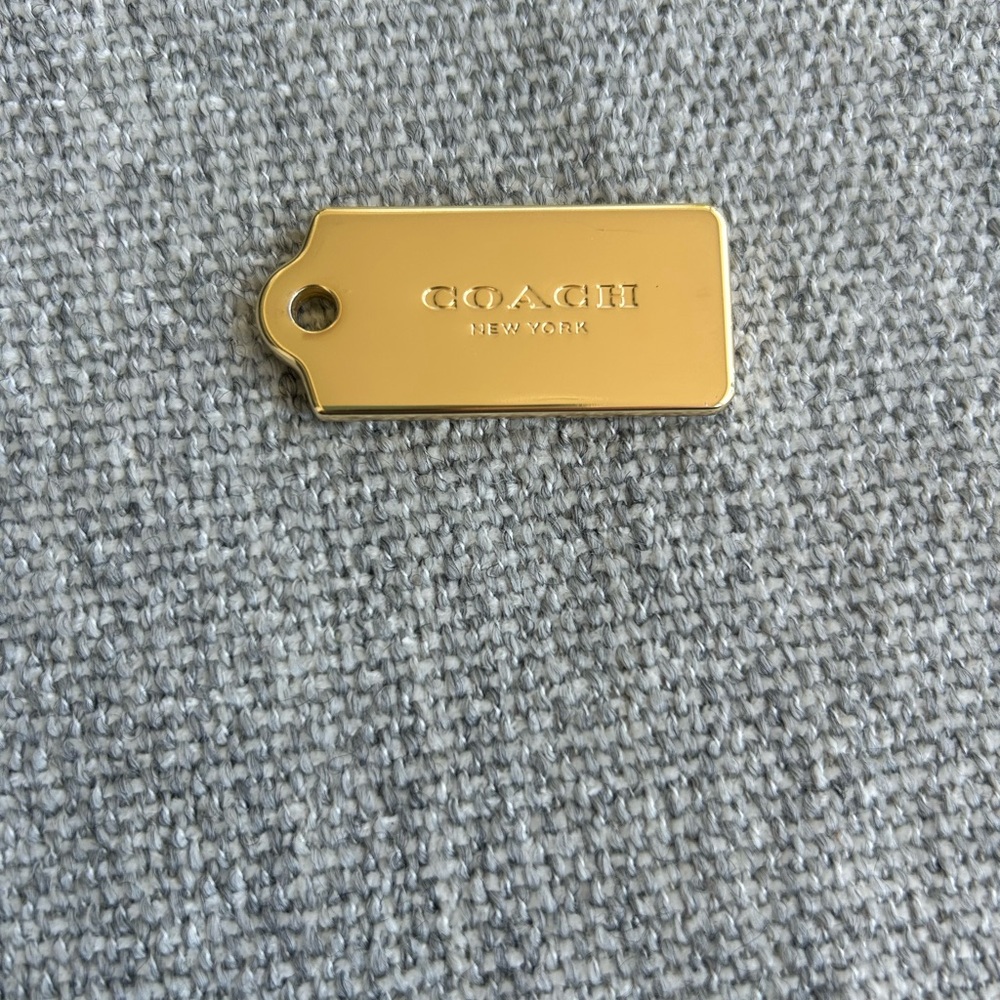 Coach Metallic Gold Tag